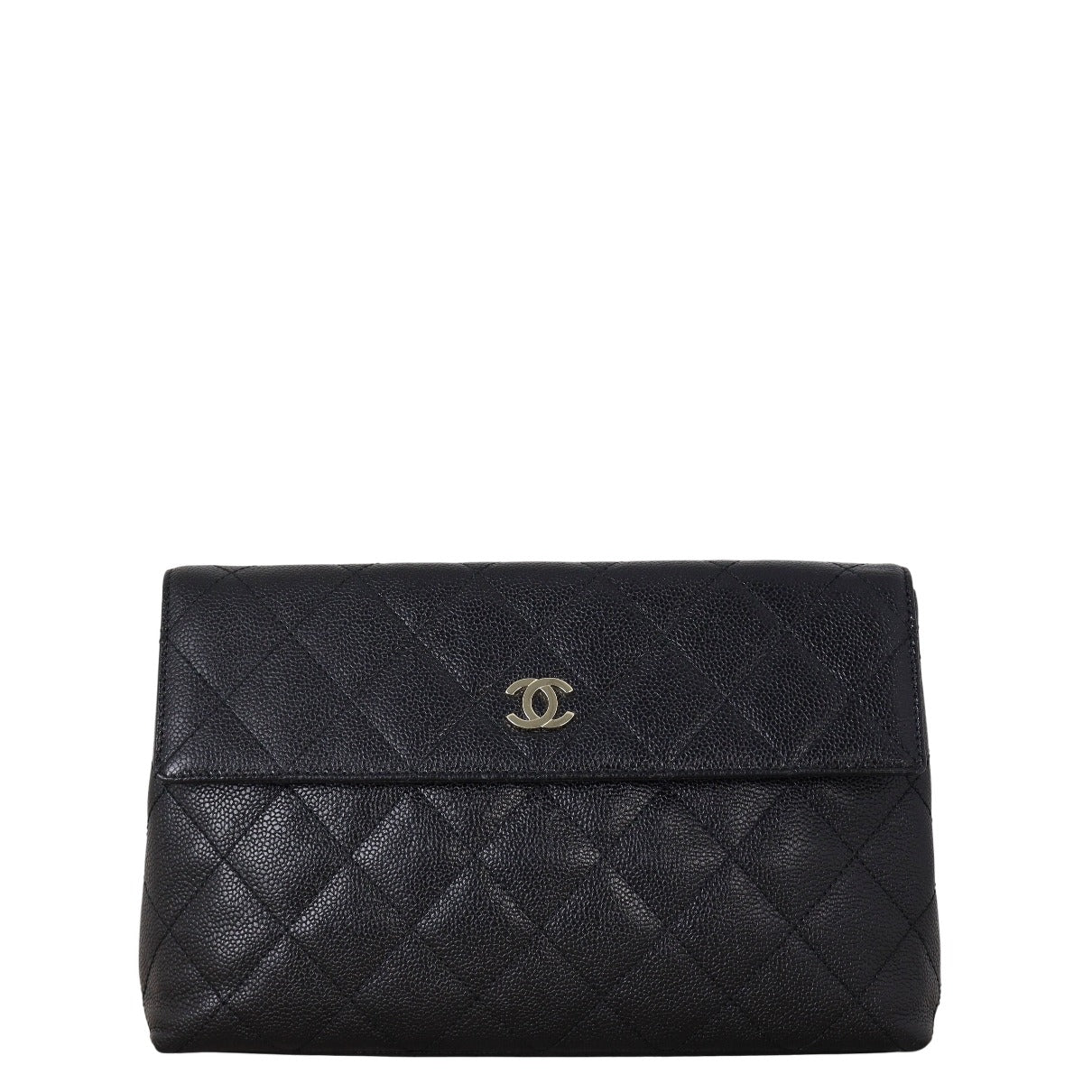 Chanel CC Clutch Quilted Black Clutch Bag