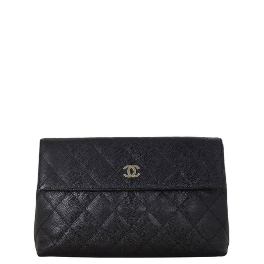 Chanel CC Clutch Quilted Black Clutch Bag