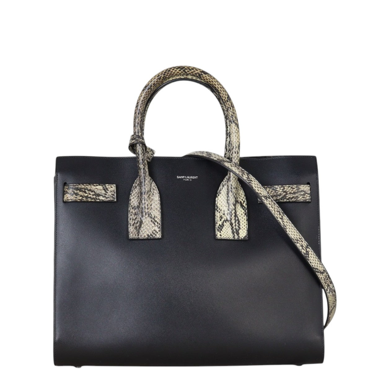 YSL Saint Laurent Saint Laurent Sac De Jour Python Tote Small Tote Bag