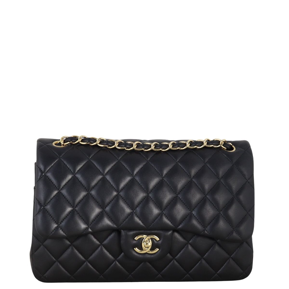Chanel Classic Double Jumbo Caviar Handbag Quilted Black Crossbody Bag Jumbo 02072025