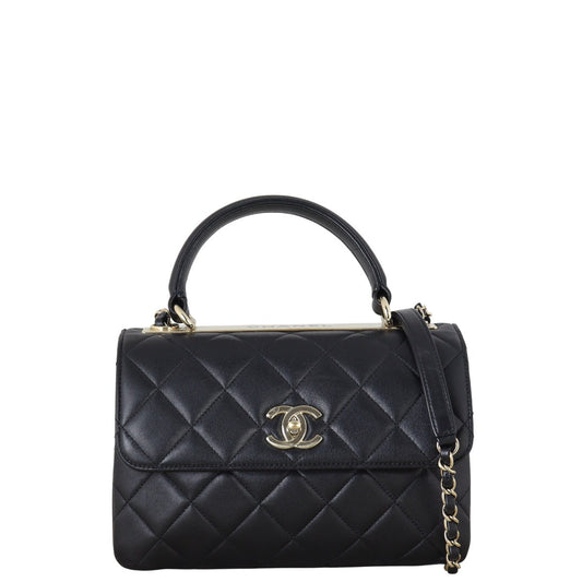 Chanel CC Trendy Handbag Quilted Black Crossbody Bag Small 03072025