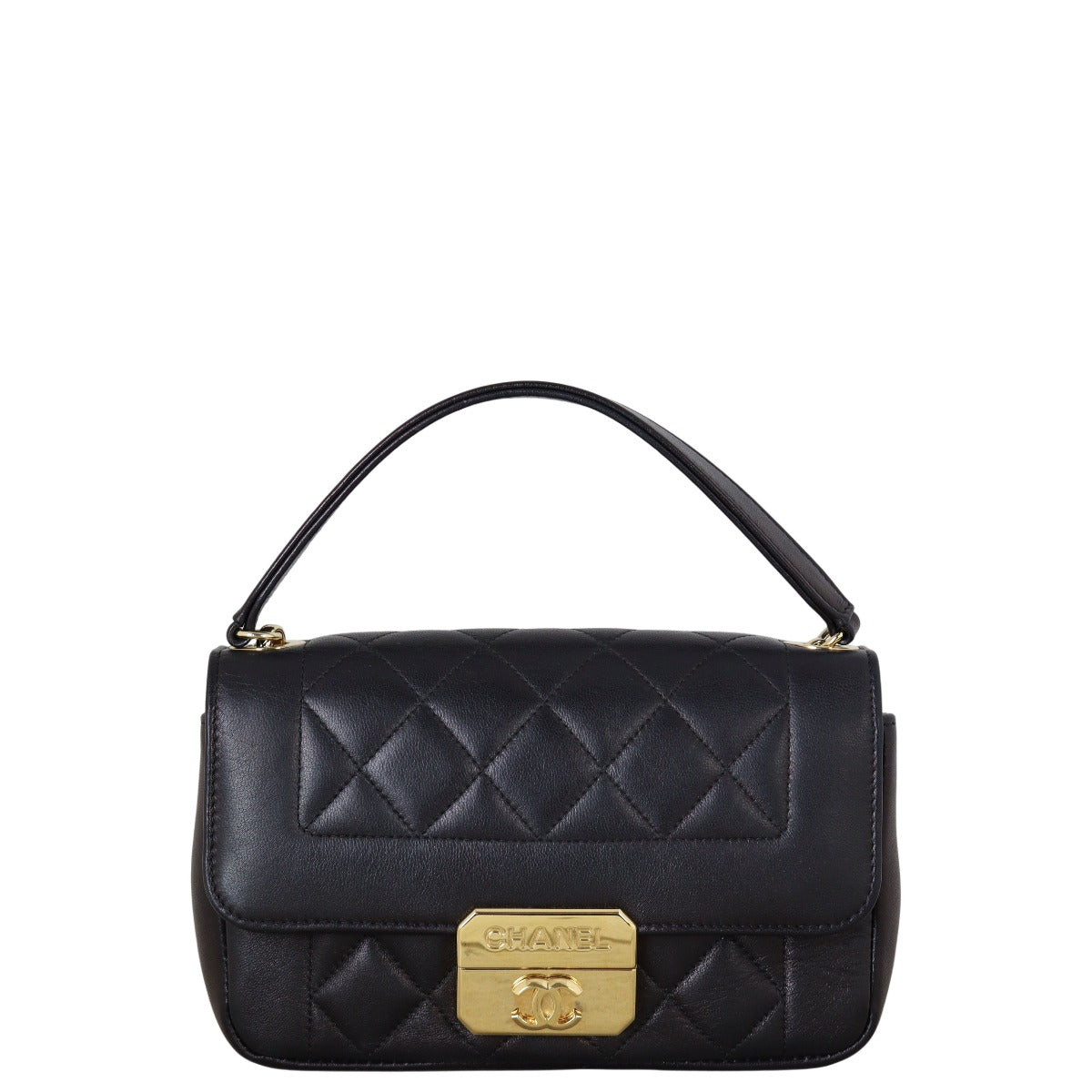 Chanel Chic With Me Flap Handbag Quilted Black Shoulder Bag