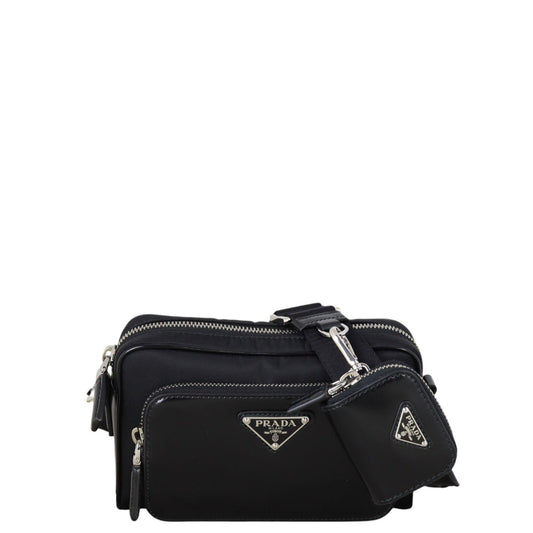 Prada Crossbody Bag Re- Shoulder Bag Nylon Black
