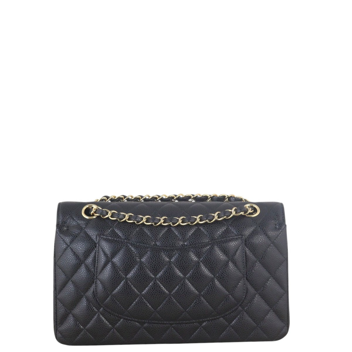 Chanel Classic Double Flap Caviar Handbag Quilted Black Shoulder Bag Medium 10072025