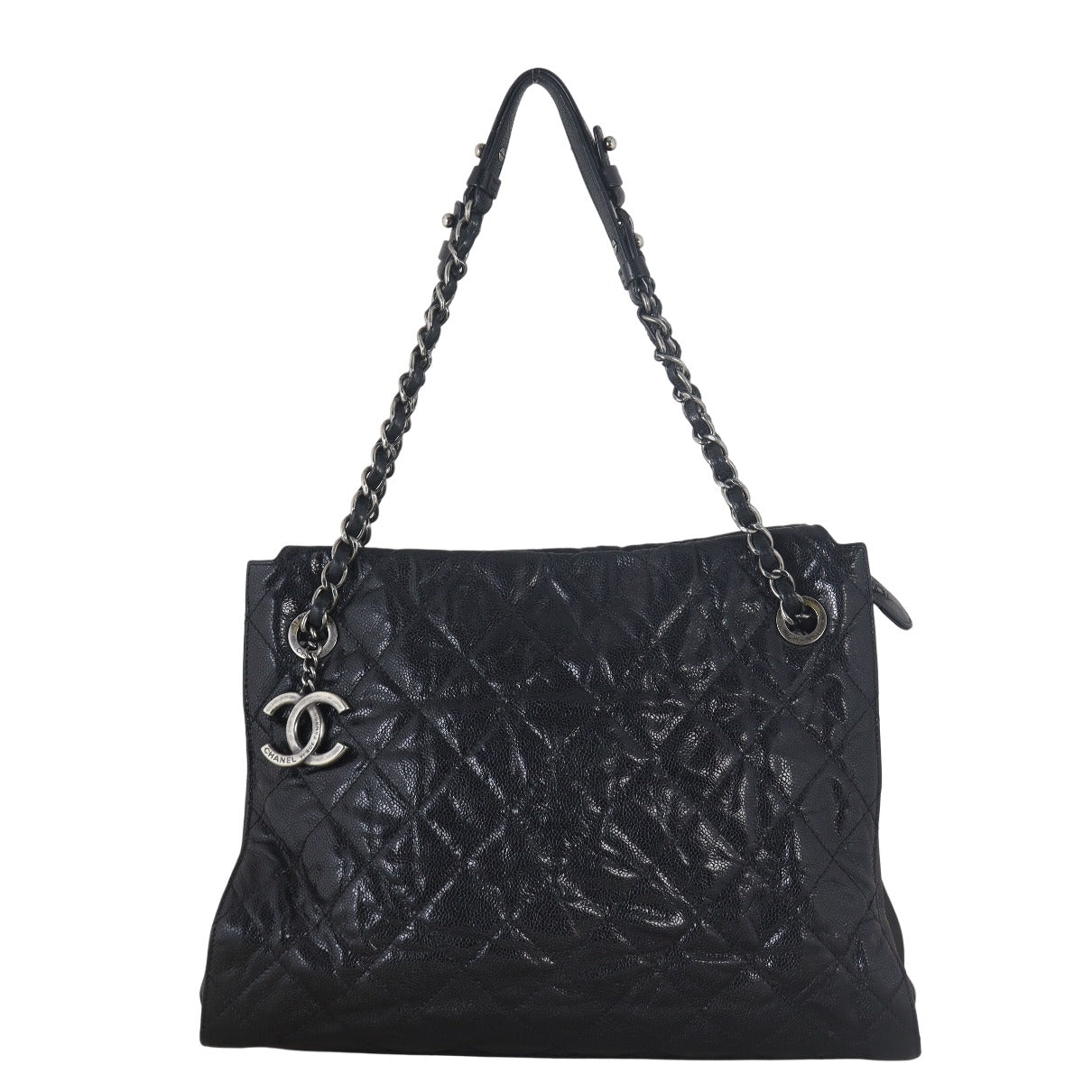 Chanel CC Crave Tote Quilted Black Shoulder Bag