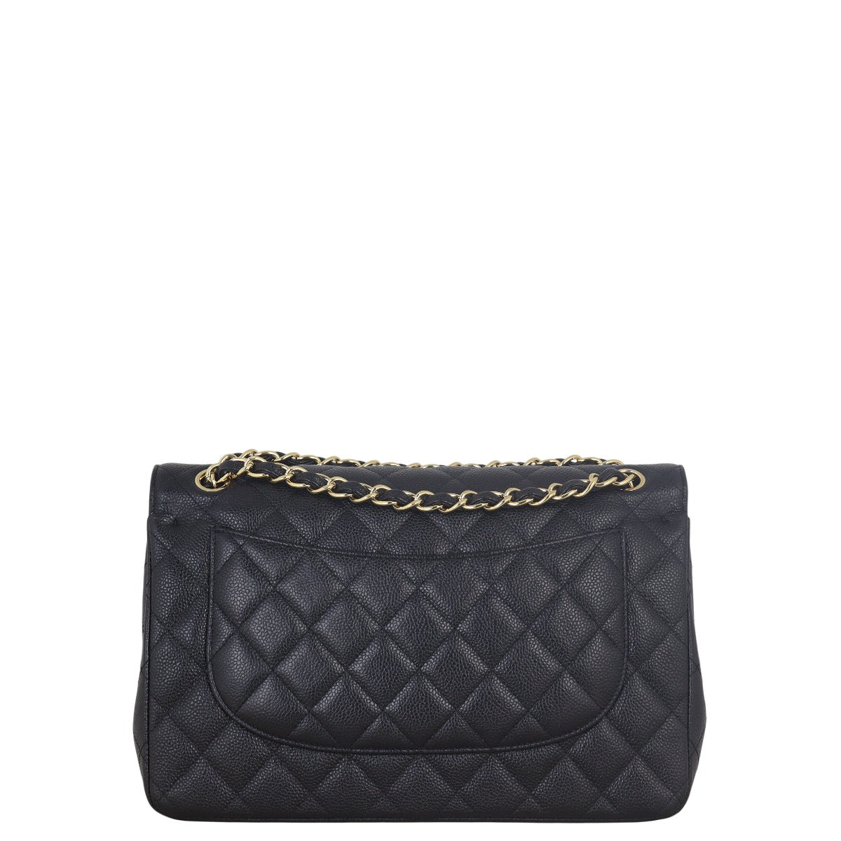 Chanel Classic Double Jumbo Caviar Handbag Quilted Black Crossbody Bag Jumbo 17072025
