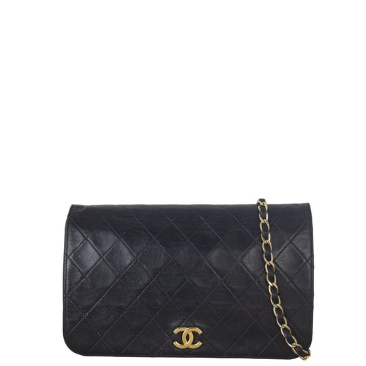 Chanel CC Full Flap Bag Quilted Black Shoulder Bag