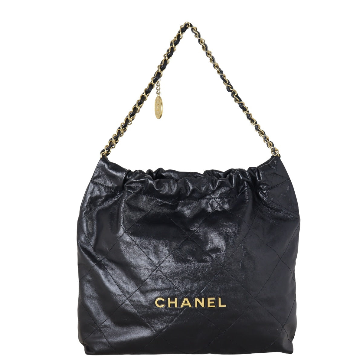 Chanel 22 Hobo Quilted Black Shoulder Bag Medium 04082025