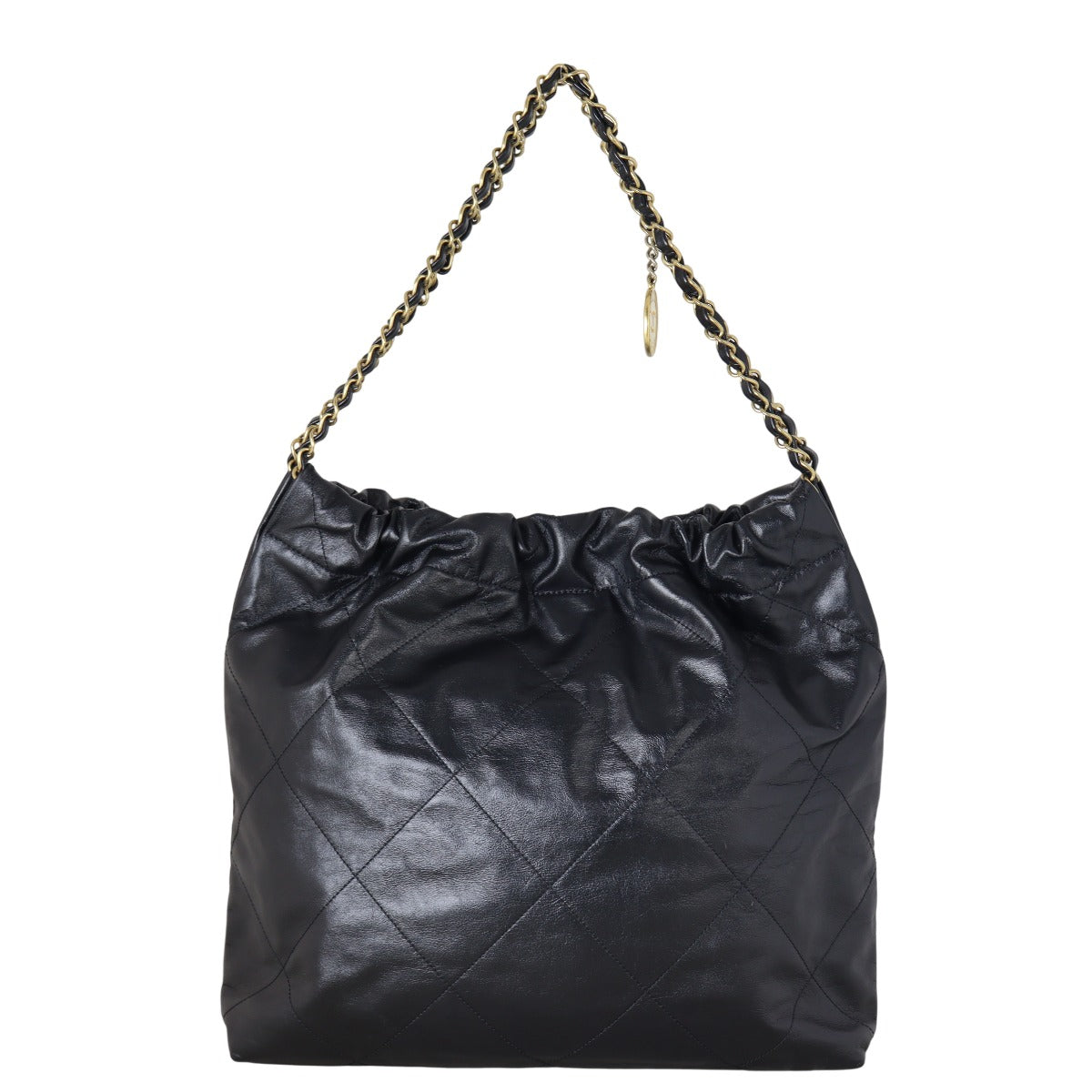 Chanel 22 Hobo Quilted Black Shoulder Bag Medium 04082025