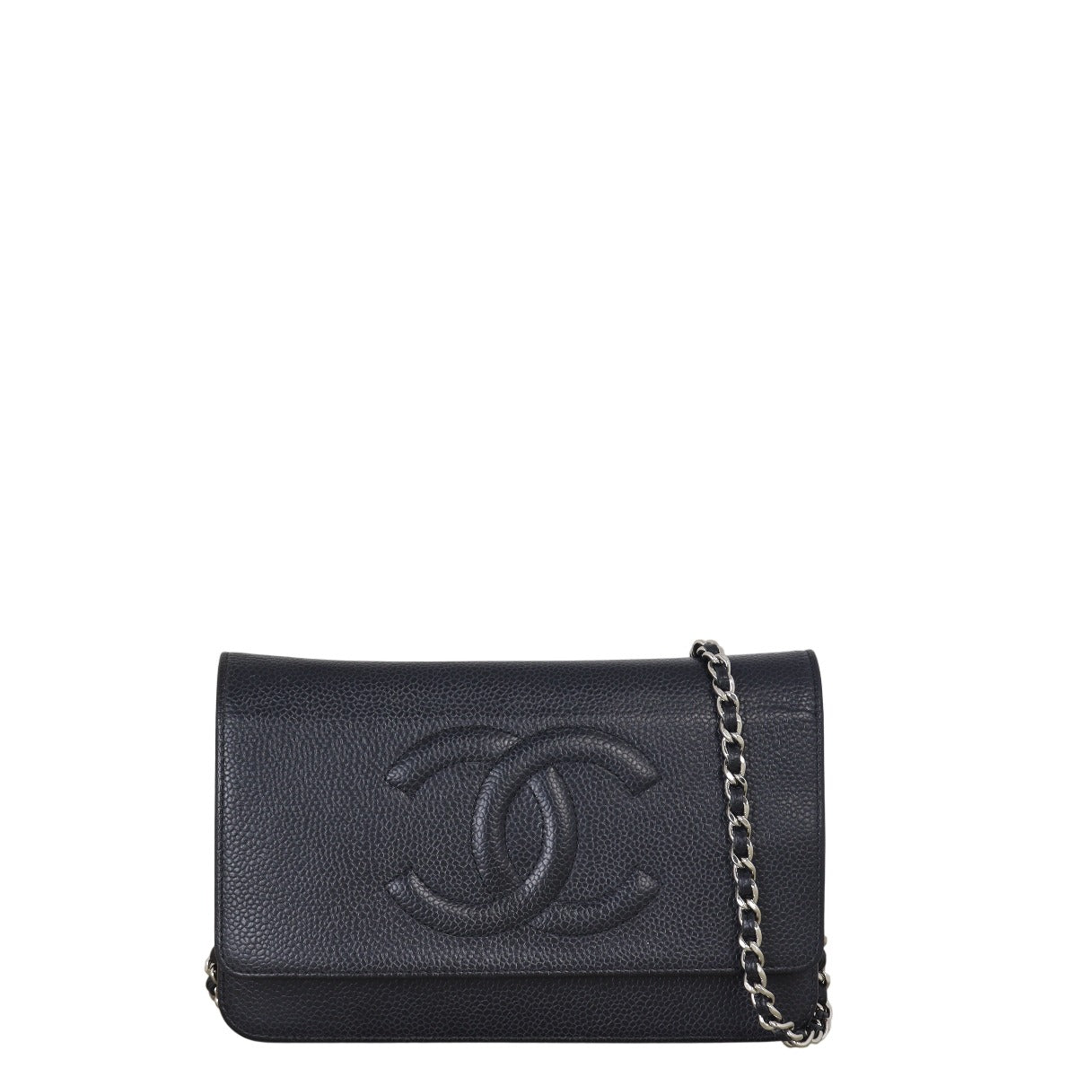 Chanel Timeless Wallet on Handbag Black Chain Crossbody Bag