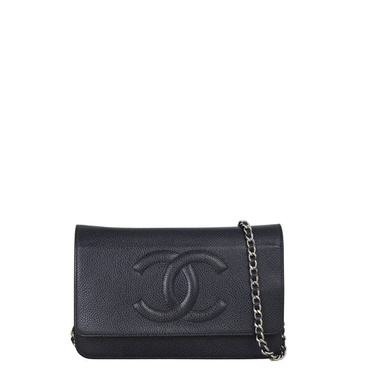 Chanel Timeless Wallet on Handbag Black Chain Crossbody Bag