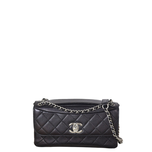 Chanel CC Single Bag Quilted Black Shoulder Bag
