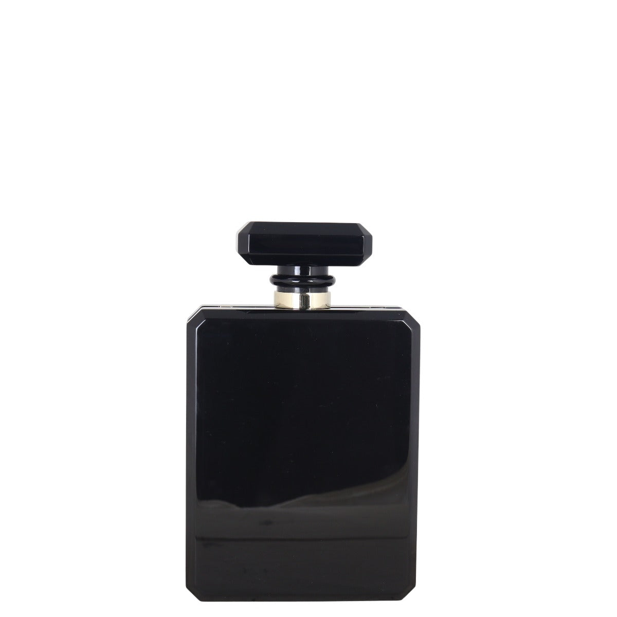 Chanel Perfume Bottle Minaudiere Plexiglass Handbag Black Crossbody Bag