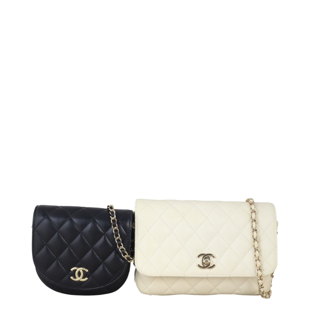 Chanel Side Packs Crossbody Small Quilted Black Crossbody Bag