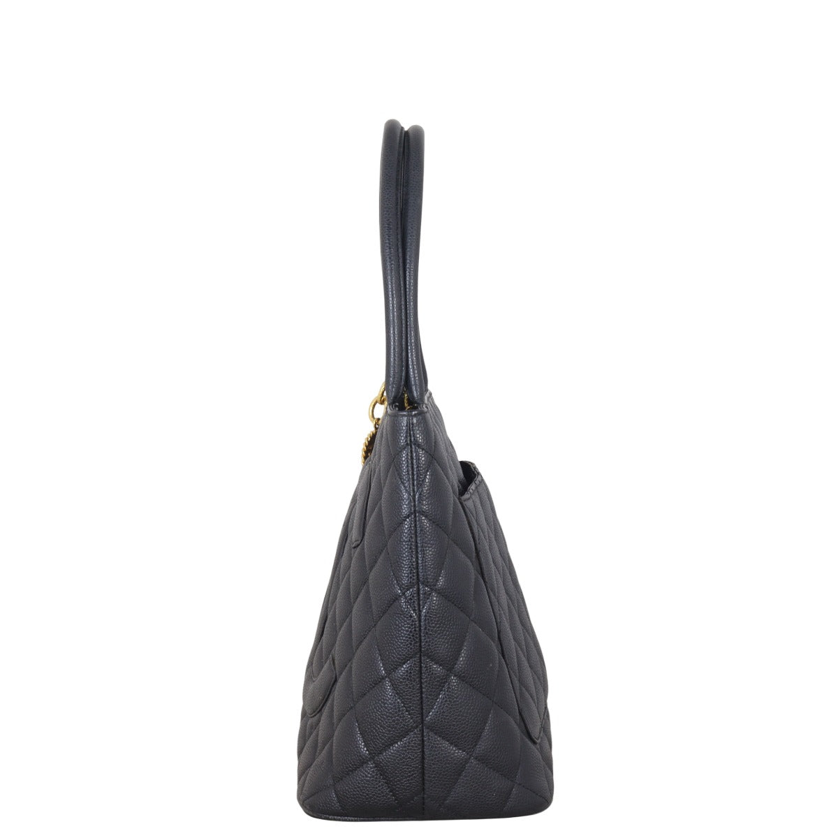 Chanel Medallion Tote Quilted Black Shoulder Bag