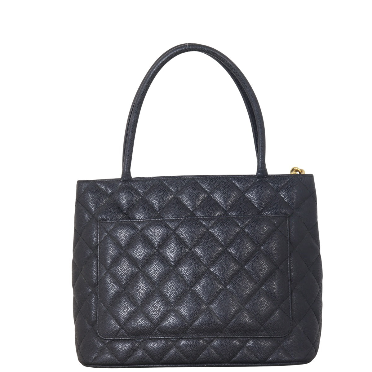 Chanel Medallion Tote Quilted Black Shoulder Bag