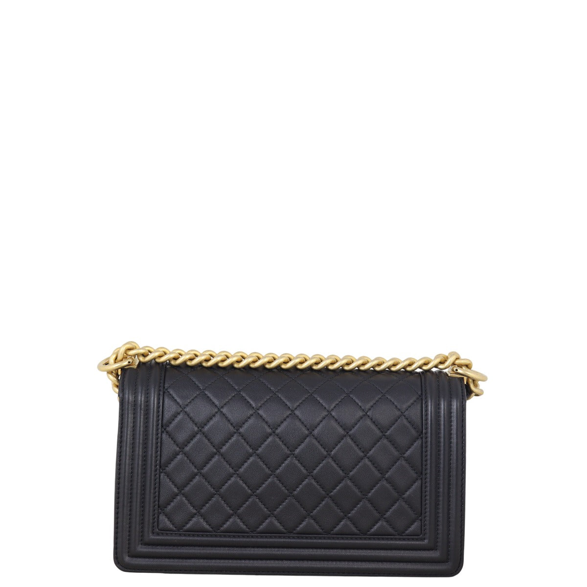 Chanel Boy Old Handbag Quilted Black Medium 03092025