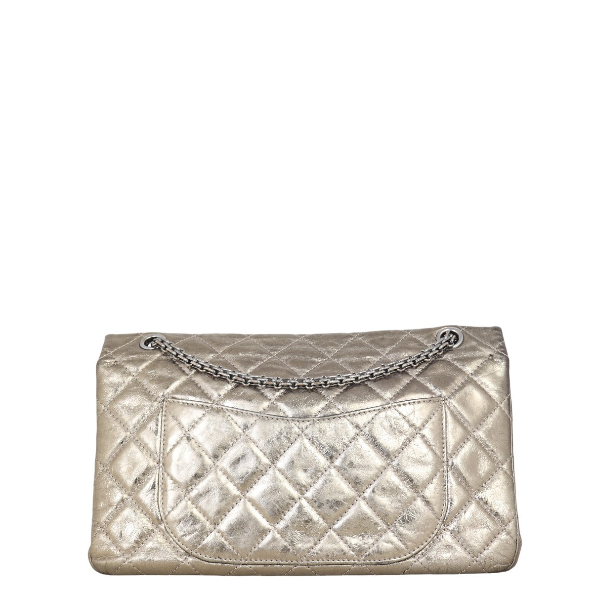 Chanel 2.55 Reissue 226 Double Bag Quilted Brown Shoulder Bag