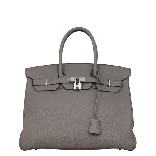 Hermes Birkin Togo Handbag Travel Bag Etain 17092025