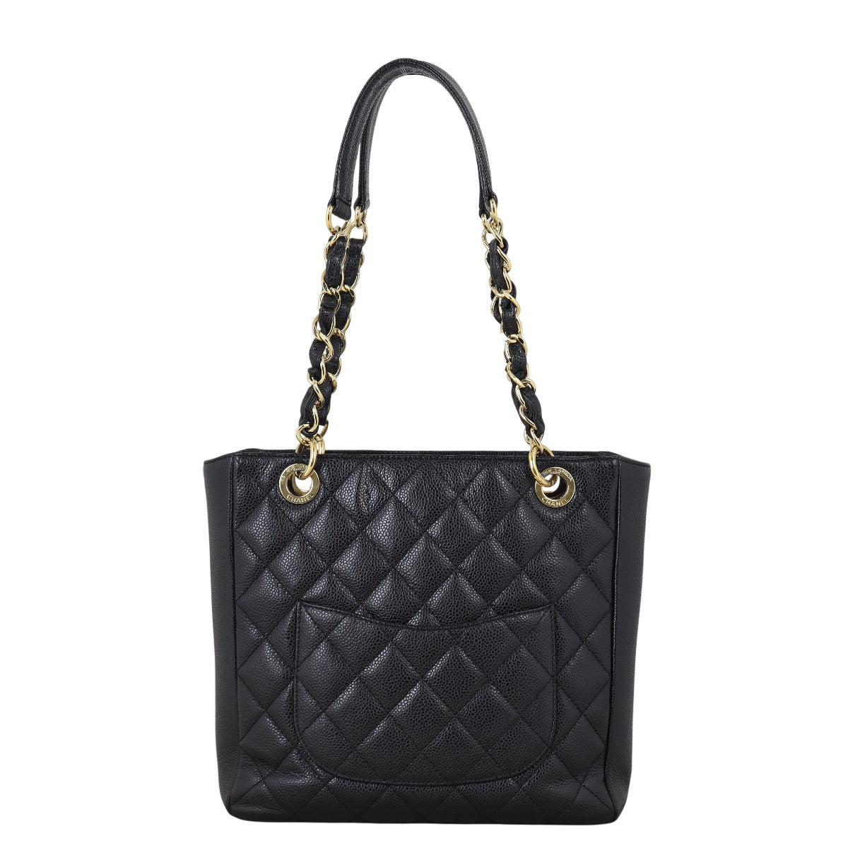 Chanel Petite Shopping Tote Quilted Black Shoulder Bag Tote 17092025