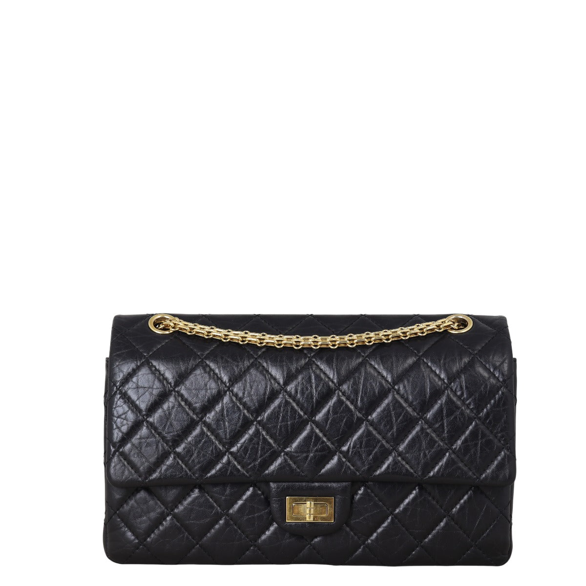 Chanel 2.55 Reissue 227 Double Bag Quilted Black Shoulder Bag Bag 19092025