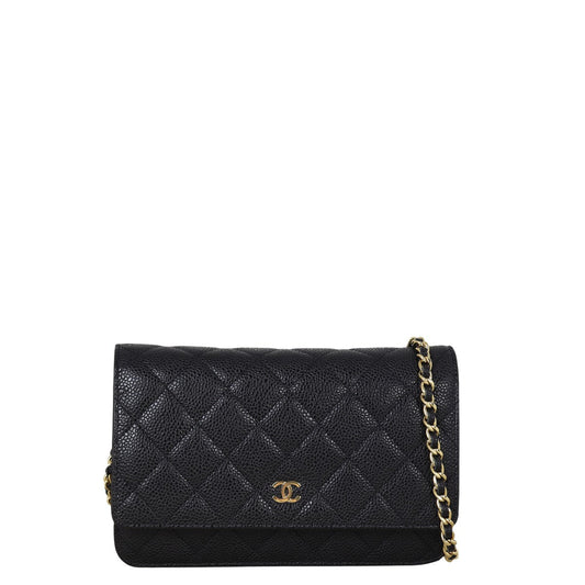 Chanel Classic Wallet on Handbag Quilted Black Crossbody Bag Chain 22092025