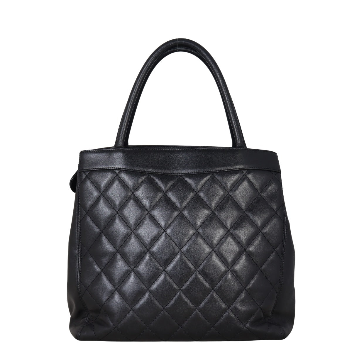 Chanel CC Shopping Tote Quilted Black Shoulder Bag