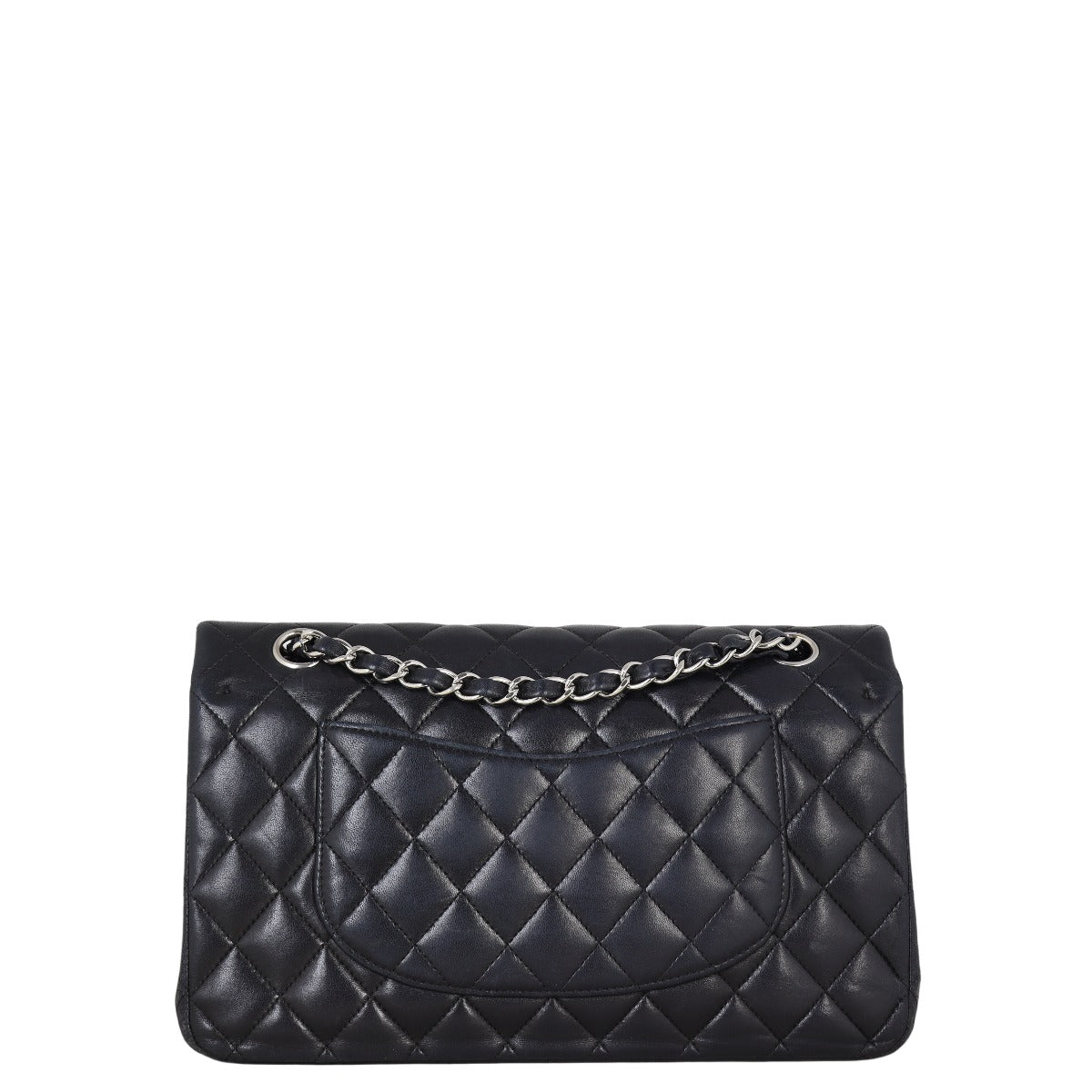 Chanel Classic Double Flap Lambskin Handbag Quilted Black Shoulder Bag Medium 22092025
