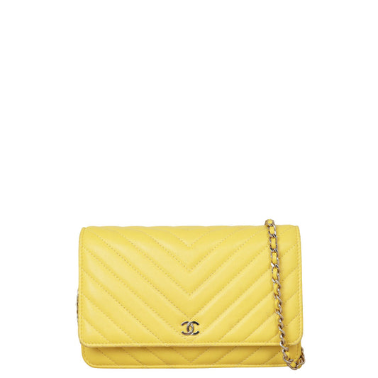 Chanel Classic Wallet on Chevron Handbag Chain Crossbody Bag