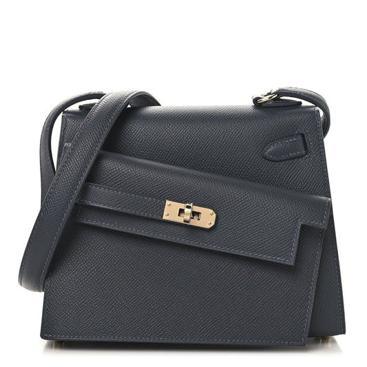 Hermes Epsom Kelly En Desordre Sellier Ardoise Handbag Travel Bag