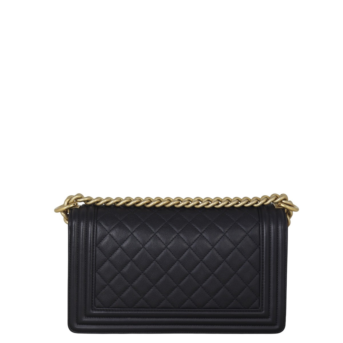 Chanel Boy Old Handbag Quilted Black Shoulder Bag