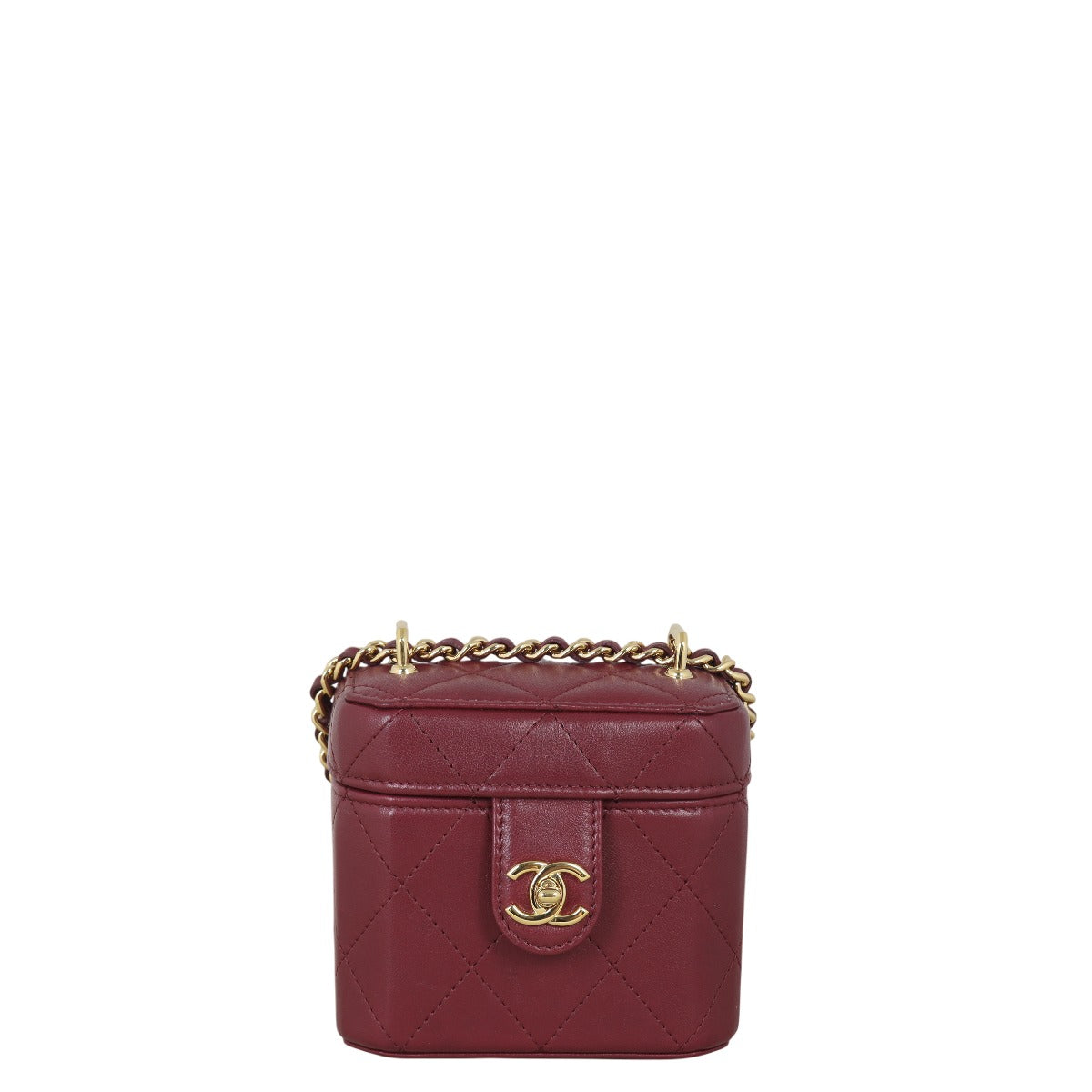 Chanel Vanity Case Bag Red Mini Crossbody Bag