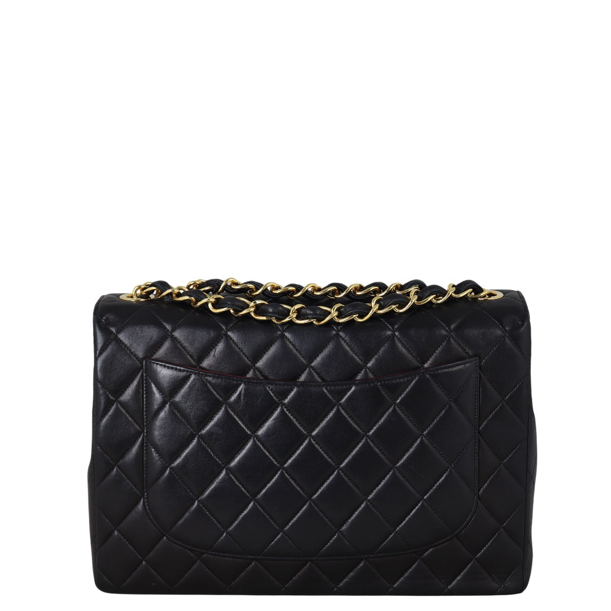 Chanel Maxi Jumbo XL Single Handbag Quilted Black Shoulder Bag Flap 09102025