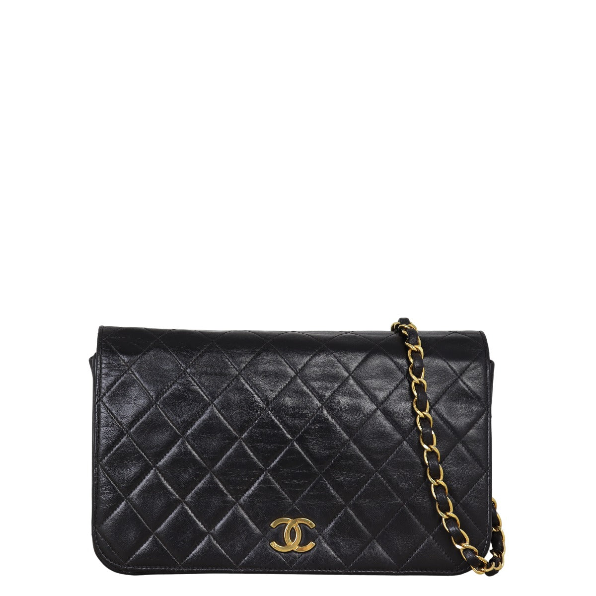 Chanel CC Full Flap Bag Quilted Black Shoulder Bag Small 09102025