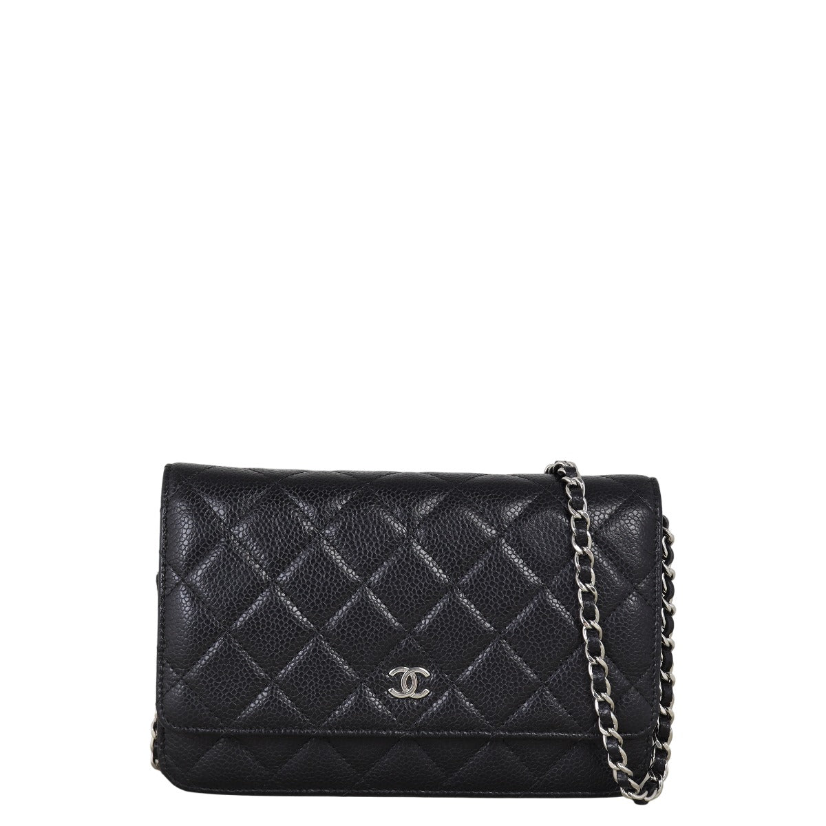Chanel Classic Wallet on Chain Handbag Quilted Black Crossbody Bag Chain 14102025