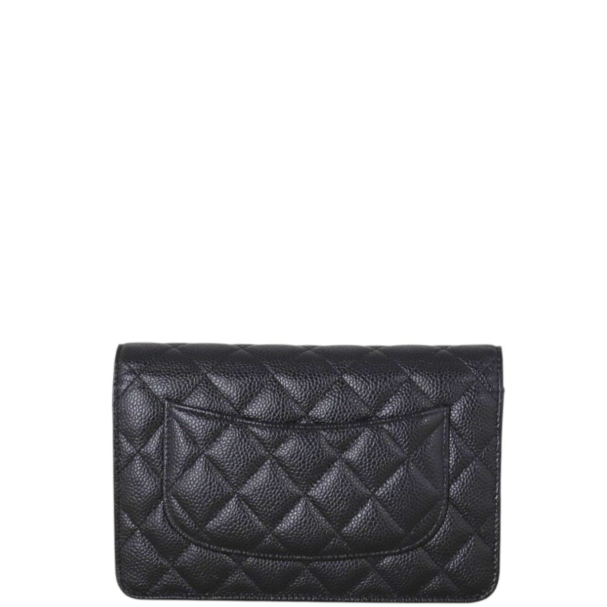 Chanel Classic Wallet on Chain Handbag Quilted Black Crossbody Bag Chain 17102025