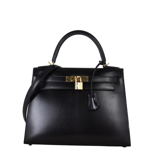Hermes Kelly Sellier Boxcalf Shoulder Bag