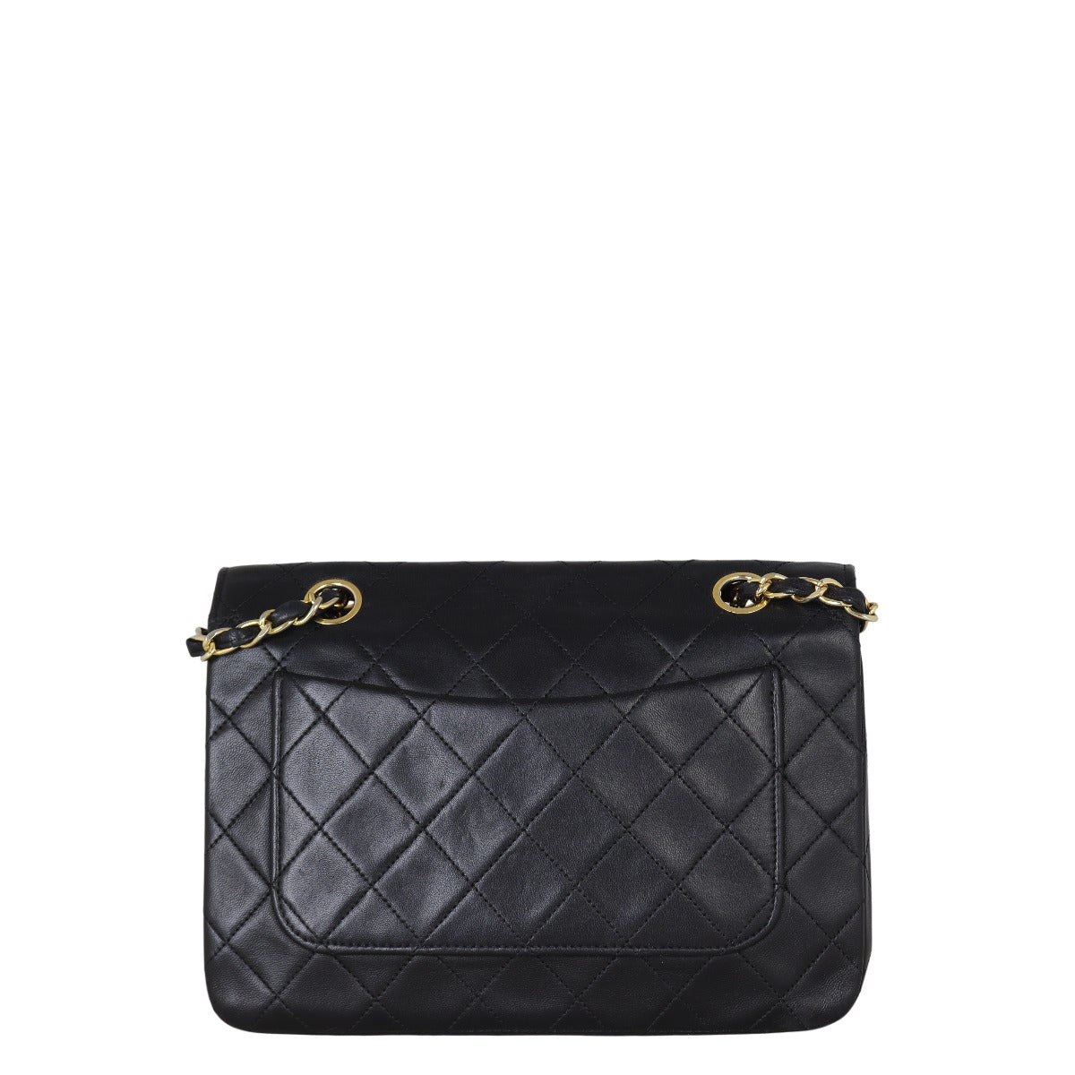 Chanel CC Full Flap Bag Small Quilted Black Crossbody Bag