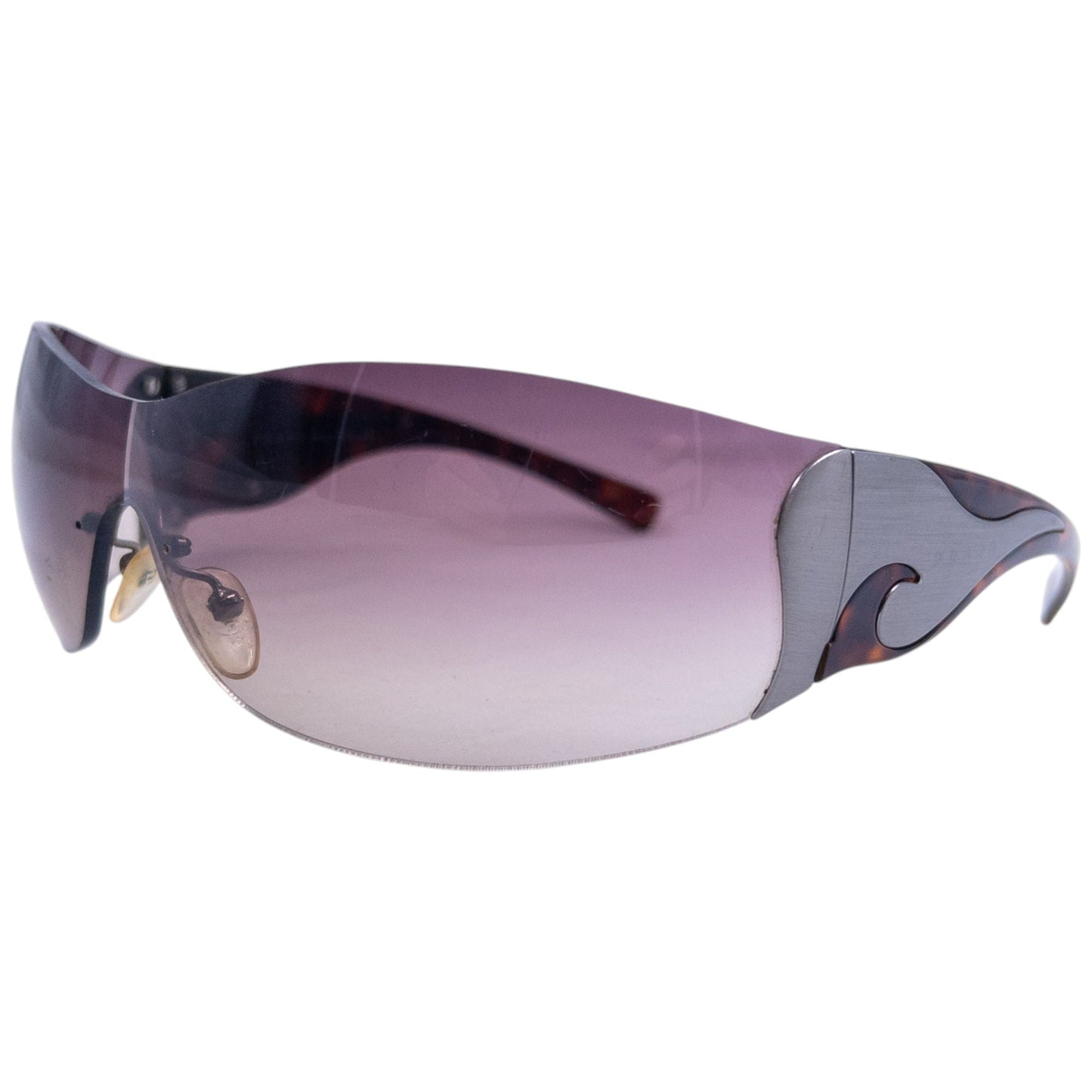 Prada Handbag Tortoise Shell Swirl Sunglasses Brown