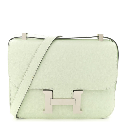 Hermes Epsom Constance Vert Fizz Handbag Travel Bag