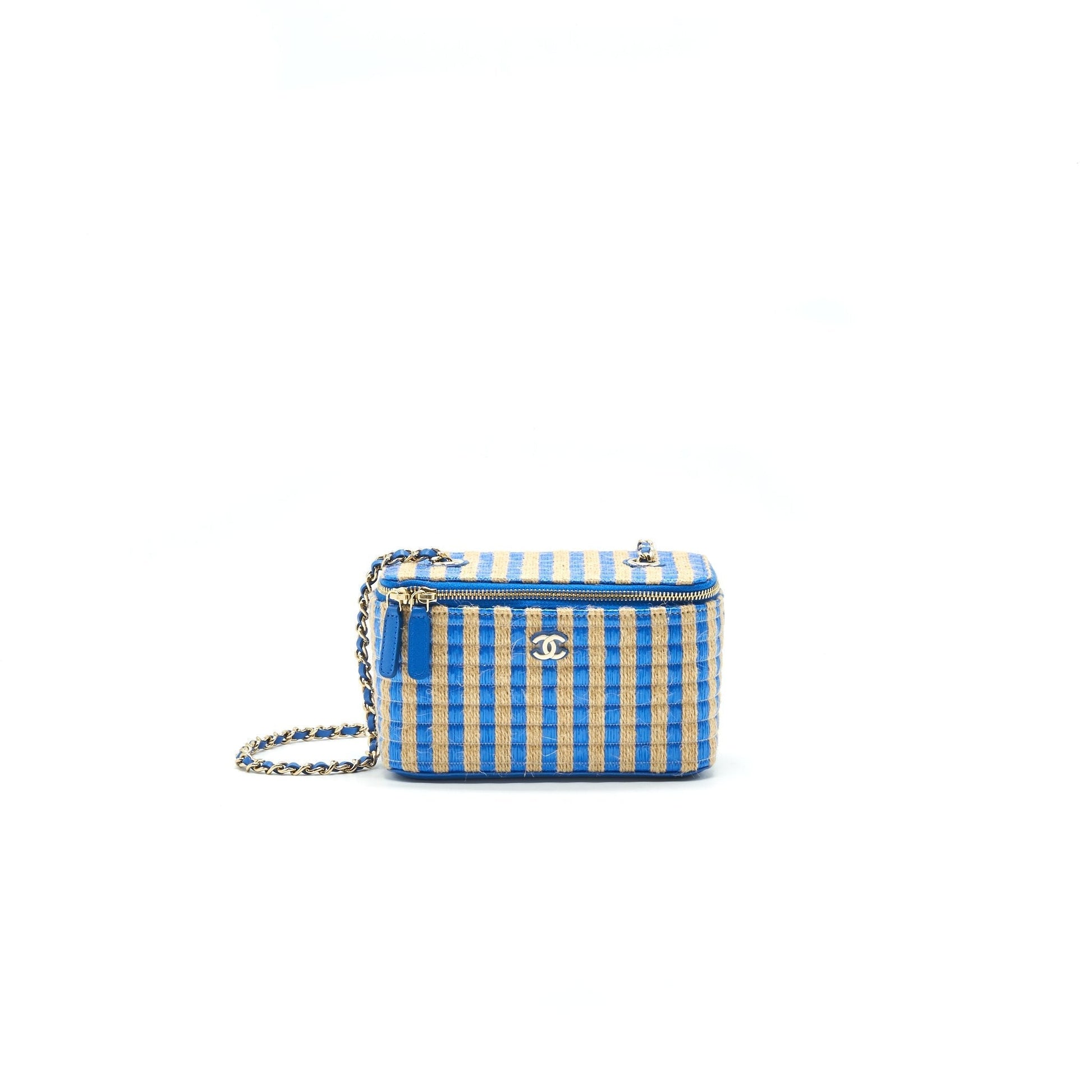 Chanel Vanity & Black Blue Beige Small Handbag