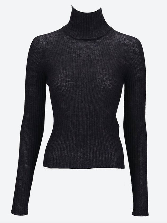 YSL Saint Laurent Saint Laurent Trending Ribbed Knit Turtleneck Travel Black Travel Bag