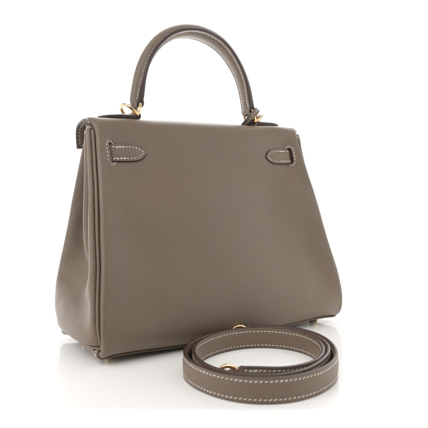 Hermes Swift Kelly Retourne Etoupe Handbag Travel Bag