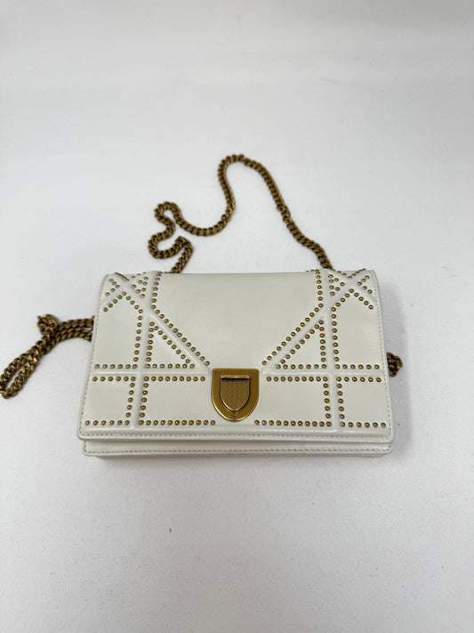 Dior Handbag Christian ama Wallet On - Shoulder Bags, White Chain