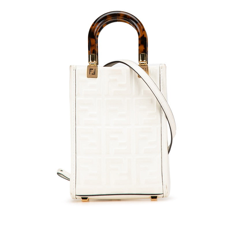 Fendi Sunshine Shopper 2Way Bag Leather Travel Bag 2Way Bag 2