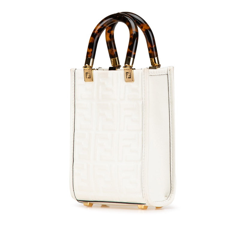 Fendi Sunshine Shopper 2Way Bag Leather Travel Bag 2Way Bag 2