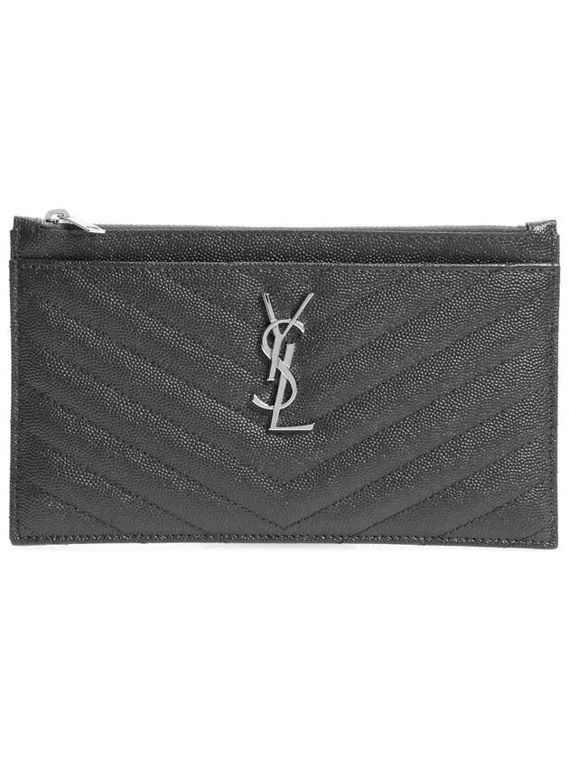 YSL Saint Laurent Saint Laurent Trending Hardware Pouch Bag Grey Matelasse Silver Travel Bag