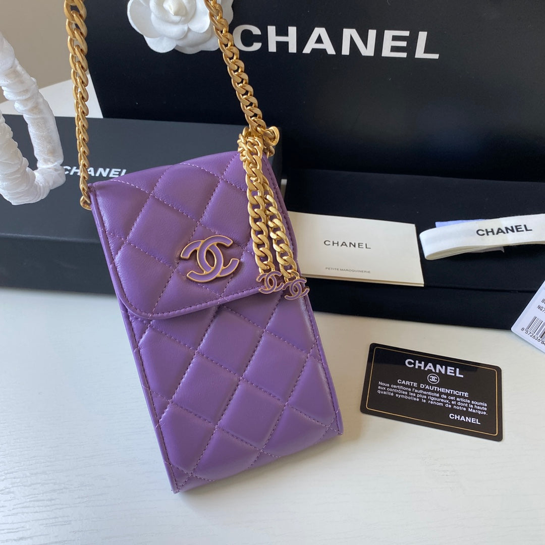 CHLPhone Holder Purple 15cm 6in Handbag