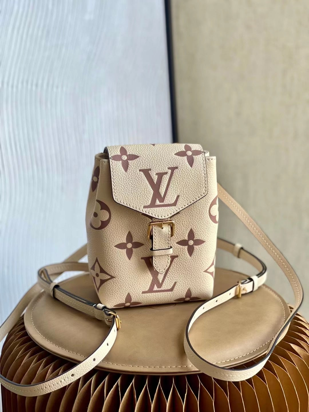 Top Quality Tiny Backpack Empreinte For Women Monogram Cream
