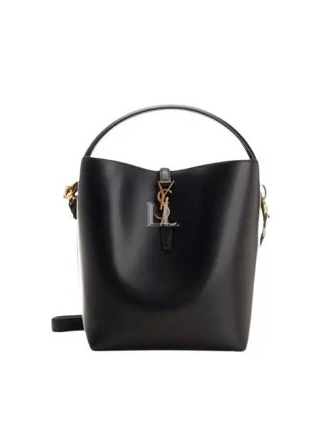 YSL Saint Laurent Saint Laurent Trending Le Bag Leather Black Bucket Bag
